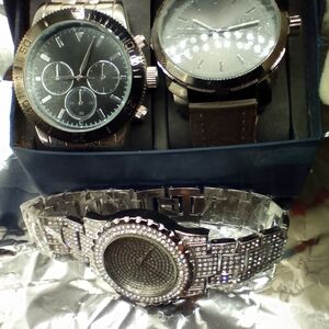 3 Elegant Watches, Brand New.  This Order Comes With Free Shoes.